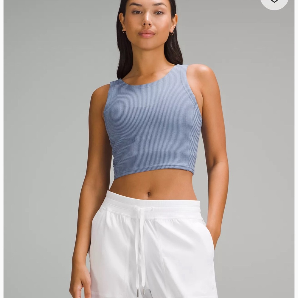 NWT Lululemon 🍋 Ribbed SOFTSTREAM CROPPED TANK SOLD OUT color!!!